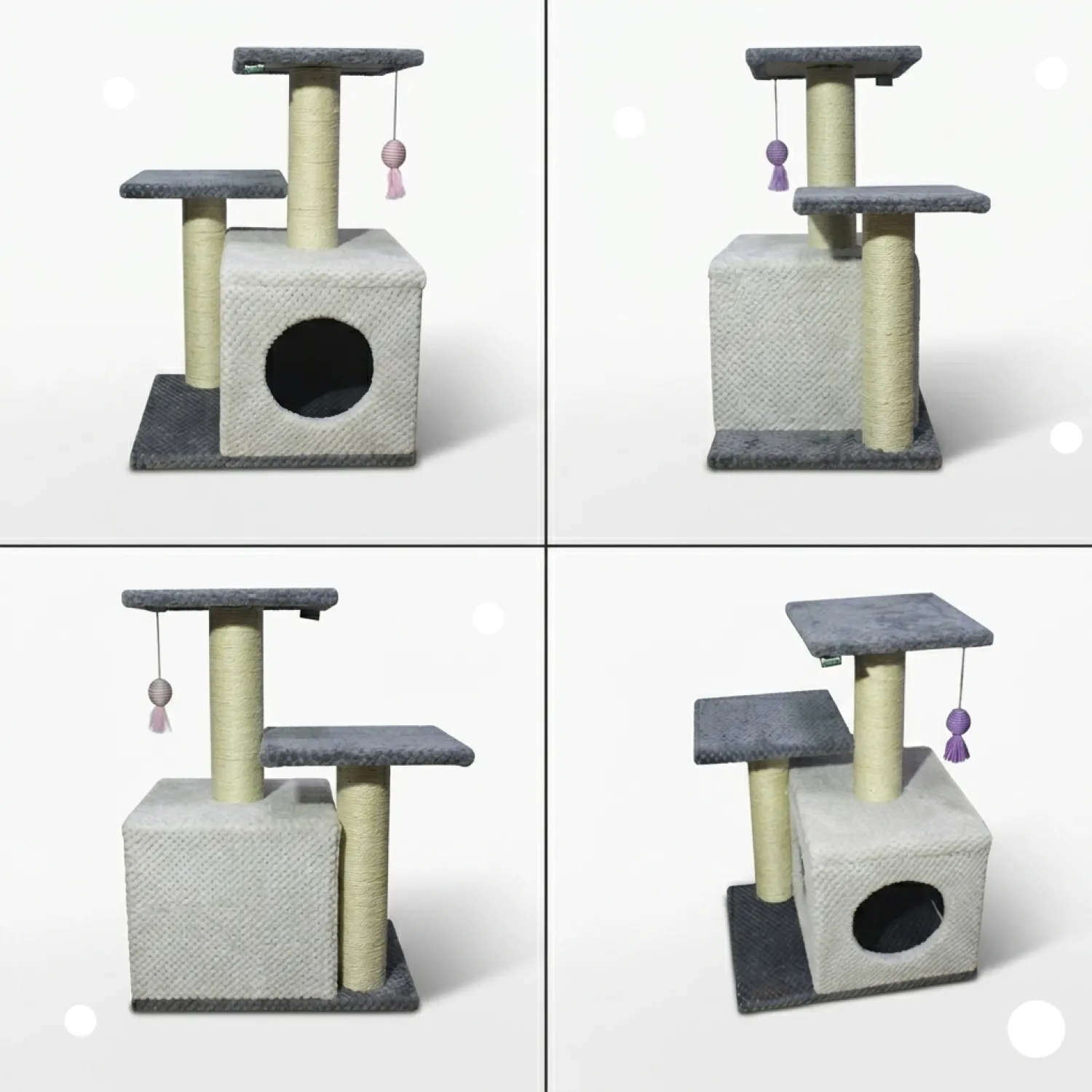 Gimnasio Rascador Para Gatos Con Sofá 70X48X38 3