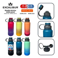 Botella Termica Doble Pared 900ml Cols Degradados
