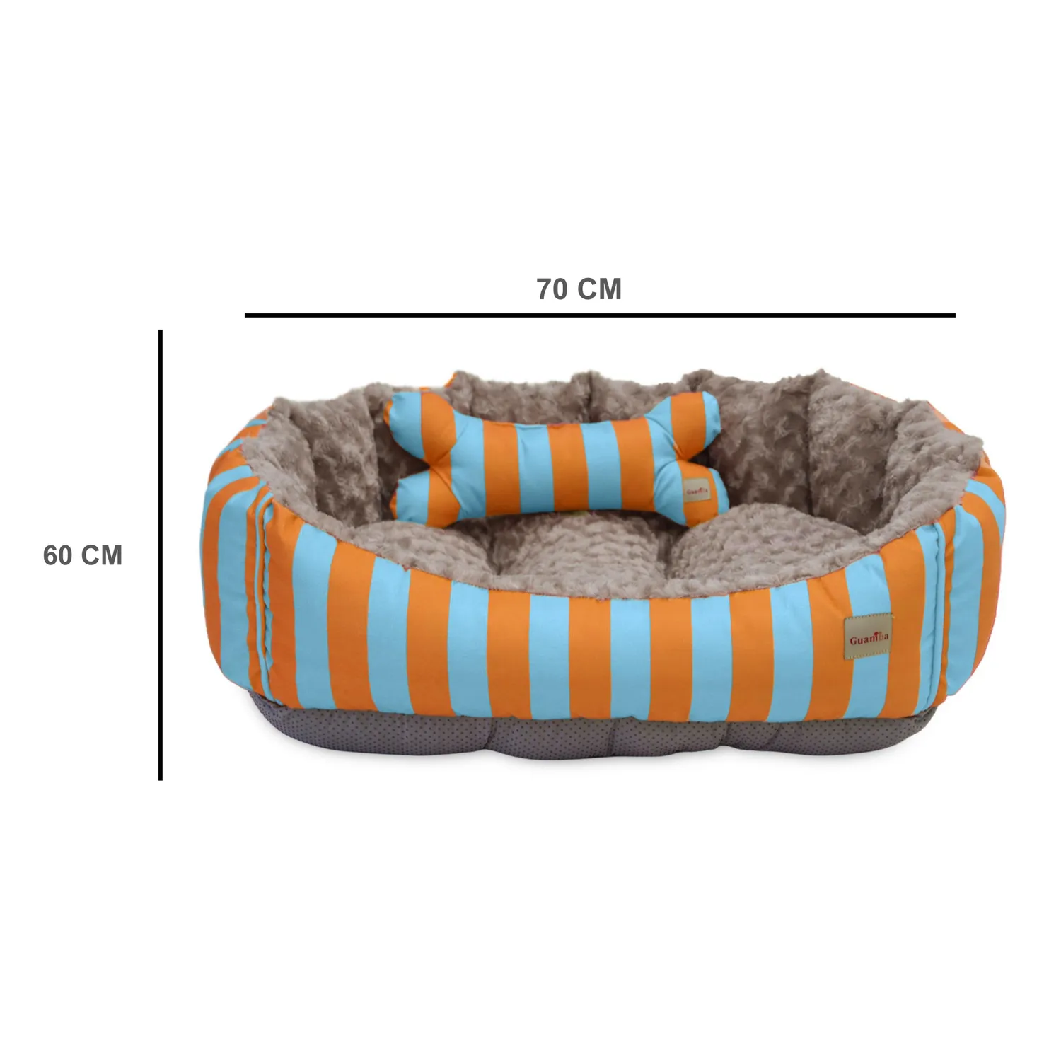Cama Mascota Funny Azul 60 X 70 Cms 5