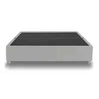 Base Cama Florencia Dividida King 200x200cm Gris Terciopelo Set X 10 Unidades
