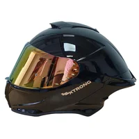 Casco Xtrong Referencia 820 Sin Grafico Negro Rojo m