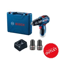 Taladro Percutor Inalámbrico Bosch 3/8 Pulgadas 12V GSB 12V-30 2 Baterías y Maletín Bosch Outlet