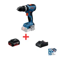 Taladro Percutor 1/2pg 18v 76 Nm Brushless Gsb 18v-65 + Batería 18v 4.0 Ah + Cargador Bosch