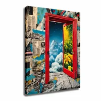 Lienzo Cuadro Arte Surrealista Todas Las Puertas Están Abiertas 60x43cm