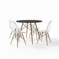 Juego de Comedor Alma X4 - Negro