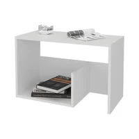 Mesa Auxiliar Everett 63x39x30 Rta Blanco