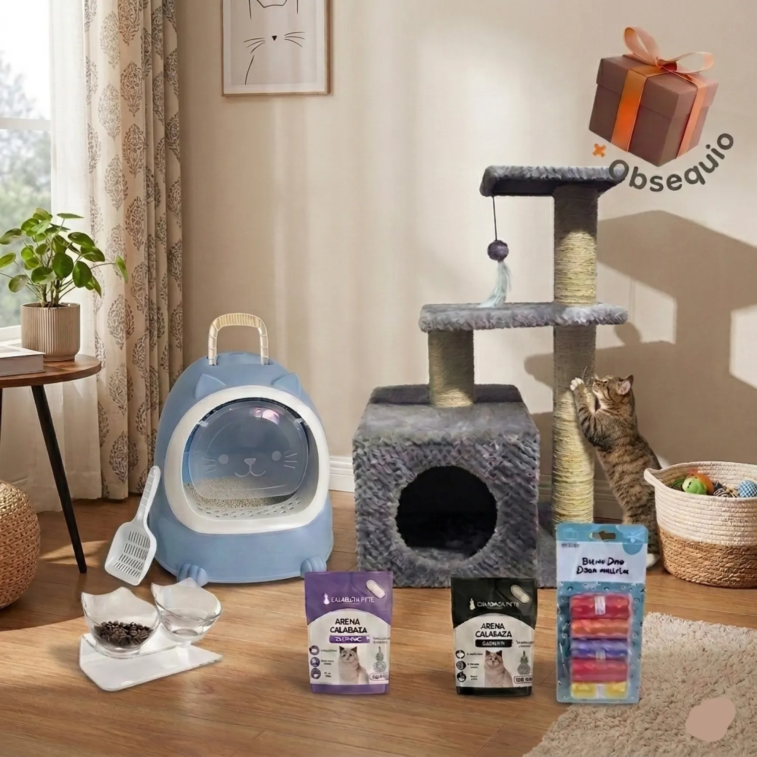 Combo F Gimnasio para Gatos + Obsequio