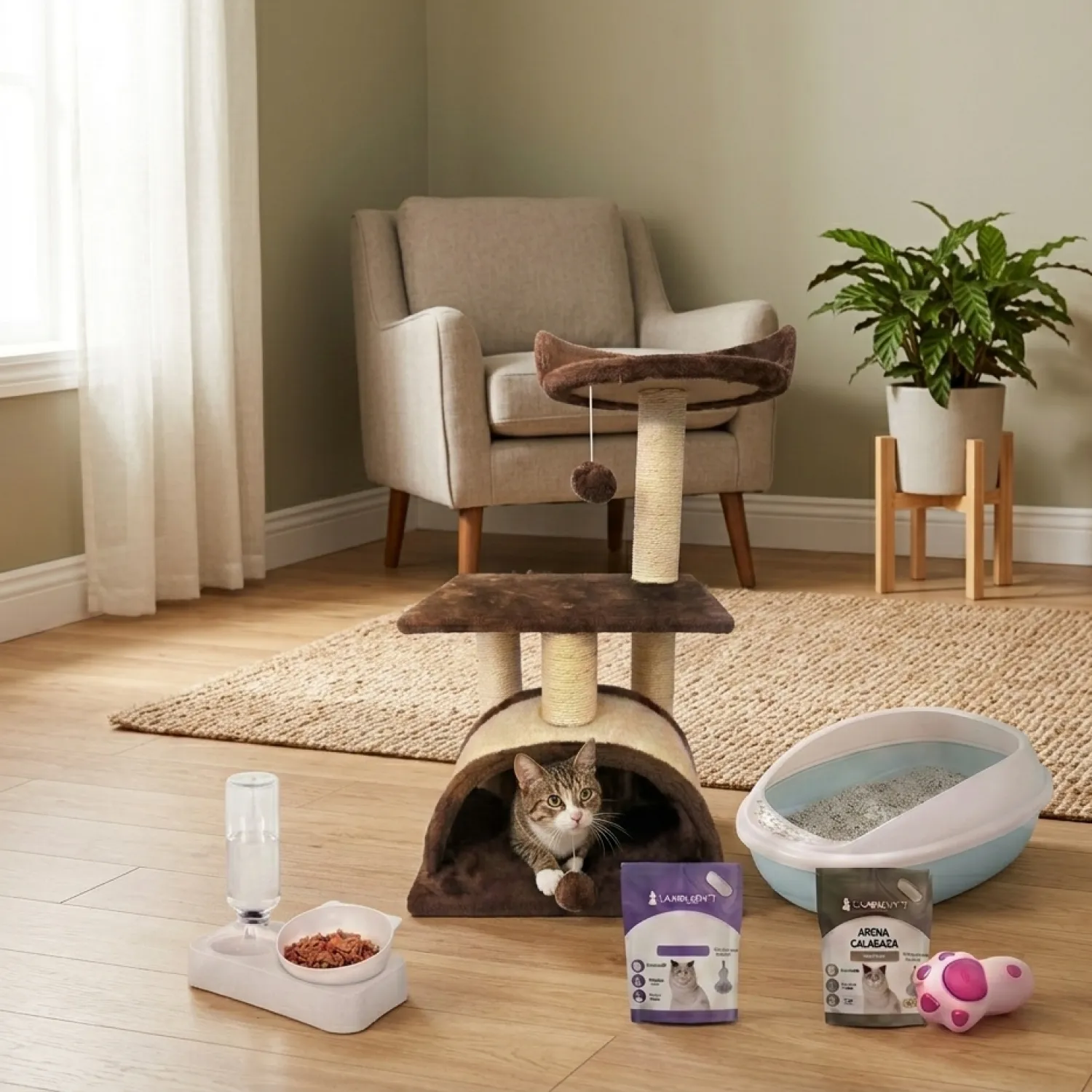 Combo Dara Rascador Desarmable para Gatos + Obsequio