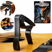 Capo Negro para Guitarra Acustica Eléctrica Ajustable Aluminio