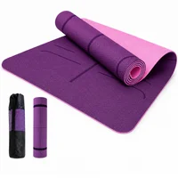 Tapete Morado Para Yoga y Ejercicio 06 mm Con Funda