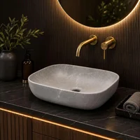 Lavamanos Rectangular Gris 455x325x135mm