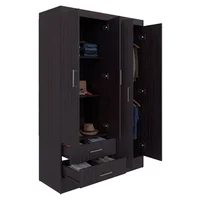 Closet 120 Sarani 182x119x44 Rta Chocolate Oscuro