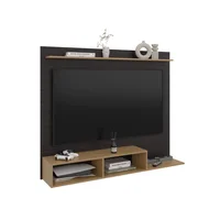 Panel Tv Munt 130x160x31 Rta Chocolate Oscuro Madera Natural