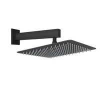 Regadera Draa Cuadrada Negro Matte Corona