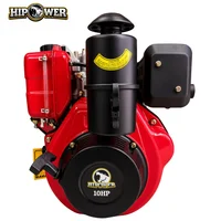 Motor Diésel 10HP 3600 RPM Eje 1 Pulgada Cuña-Rosca Hipower