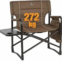 Silla Director de Camping Acero Reforzado con Mesa Lateral Timber Ridge