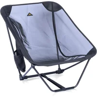 Silla Plegable de Camping Aluminio Ultraligera Baja con Malla iClimb
