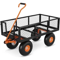 Carretilla Garveelife 227 kg Acero Jardín 3 en 1