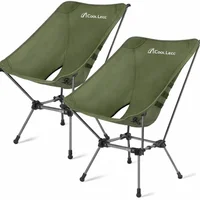 Silla de Camping Plegable Verde Musgo MOON LENCE Plus Gen 3 Paquete x 2