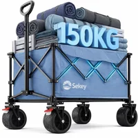 Carretilla Sekey 163 kg Acero Plegable Todo Terreno