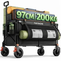 Carretilla Eaynon 200 kg Acero Plegable Extra Largo