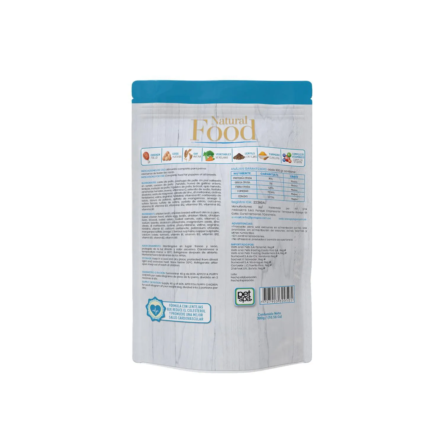 Comida Húmeda Para Perro Bon Appetita Cachorro Pollo 300 G