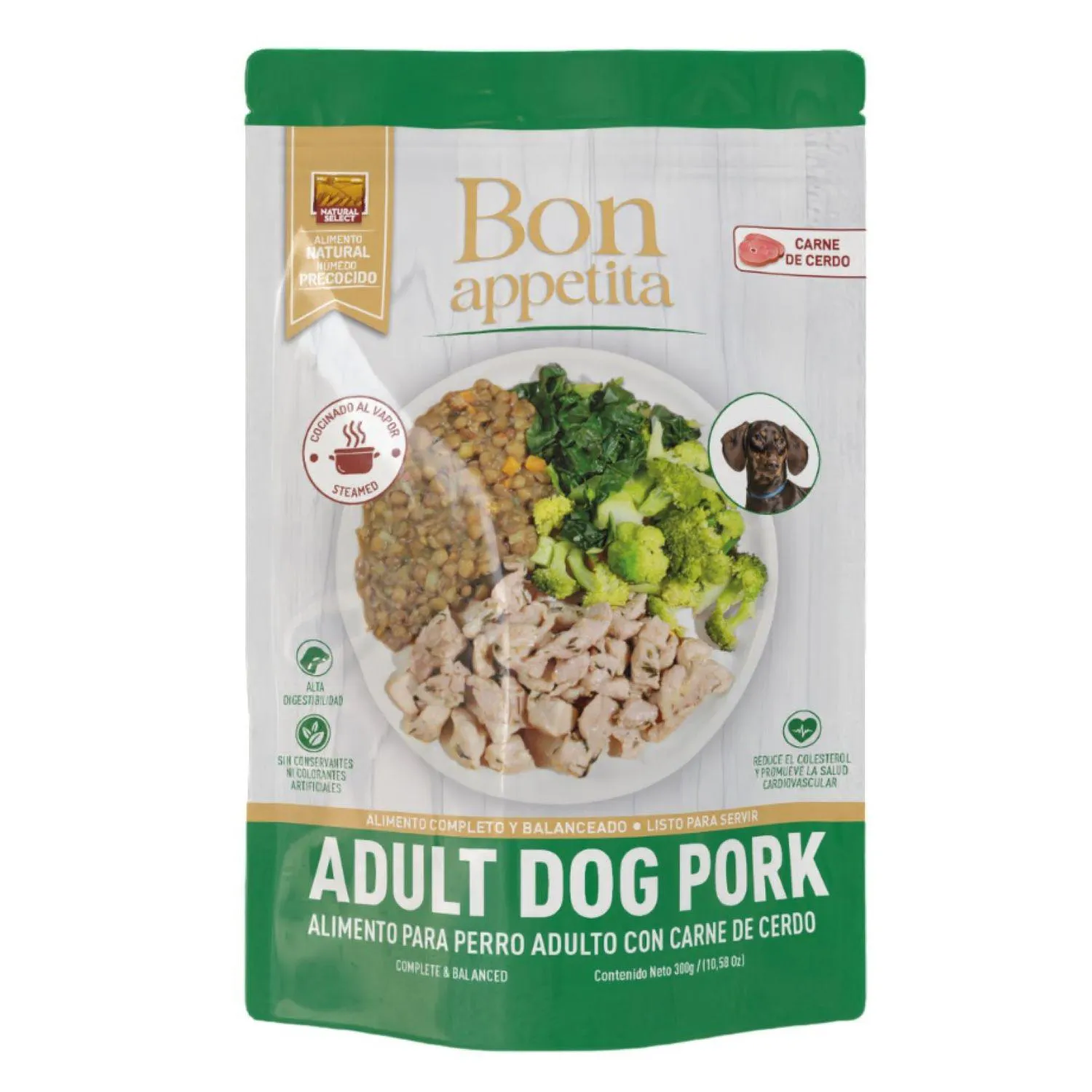 Comida Húmeda Para Perro Bon Appetita Adulto Cerdo 300 G