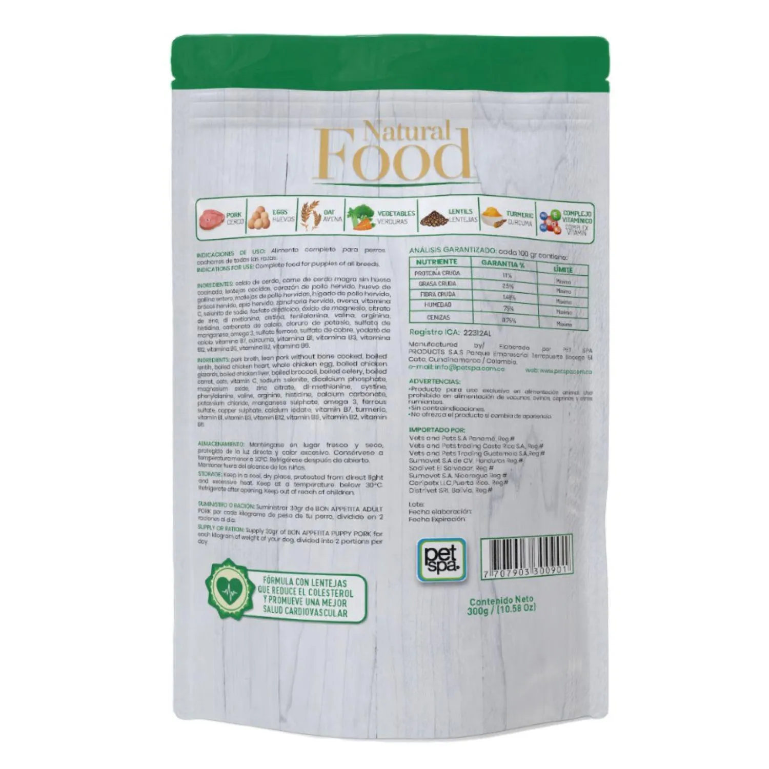 Comida Húmeda Para Perro Bon Appetita Adulto Cerdo 300 G