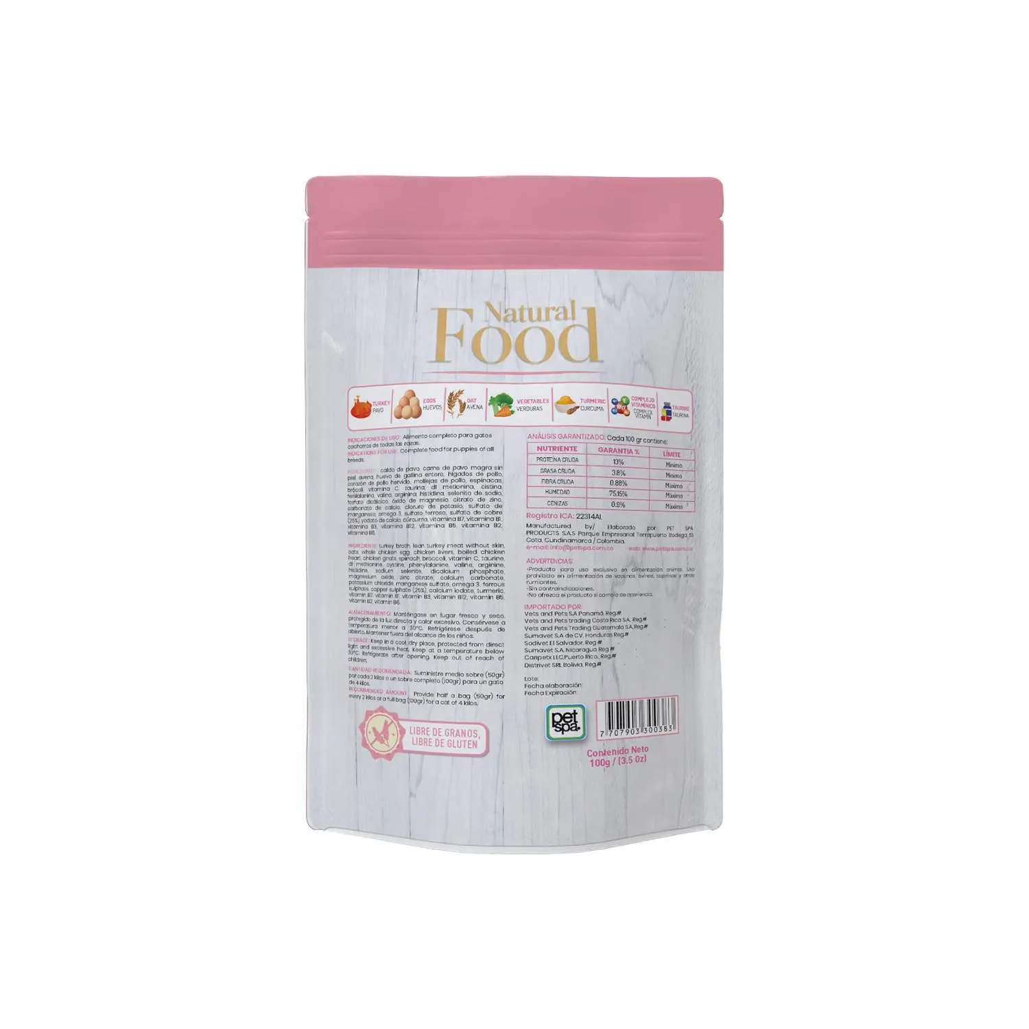 Alimento Húmedo Para Gato Bon Appetita Cachorro Pavo 100 G