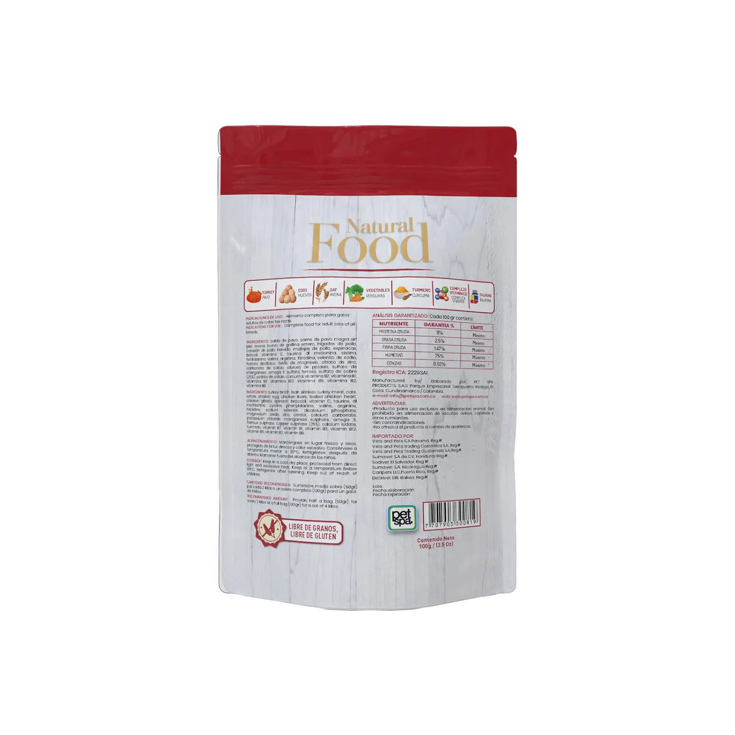 Alimento Húmedo Para Gato Bon Appetita Adulto Pavo 100 G