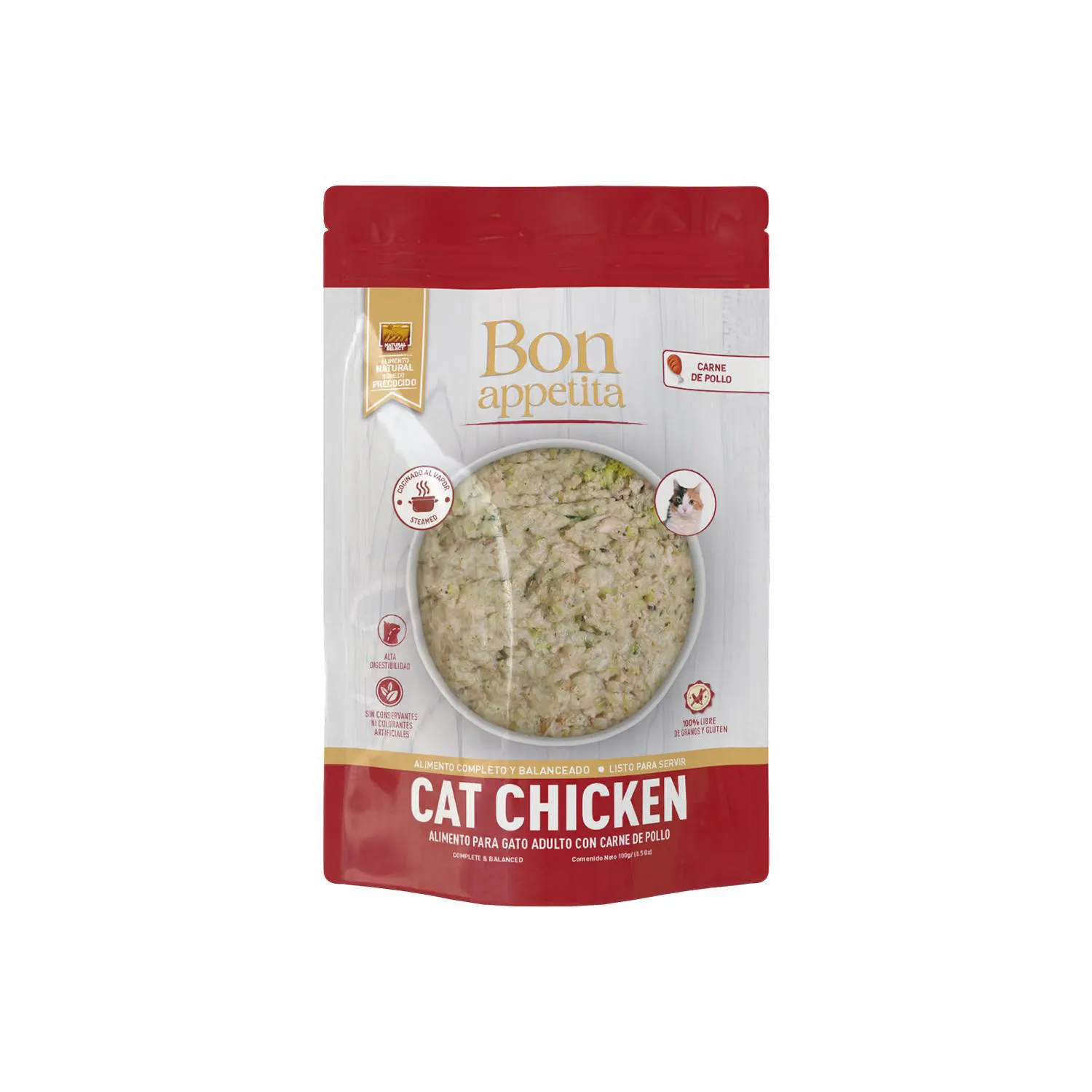 Alimento Húmedo Para Gato Bon Appetita Adulto Pollo 100 G