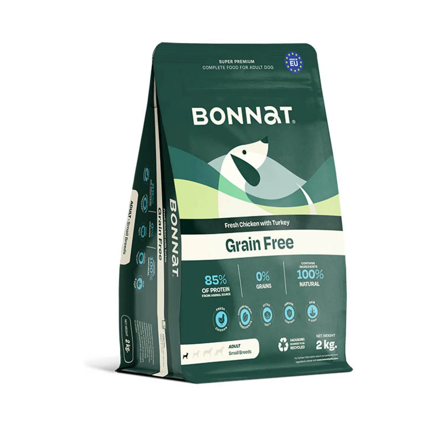 Comida Seca Para Perro Bonnat Grain Free Canine Adulto Small Breeds 2 Kg
