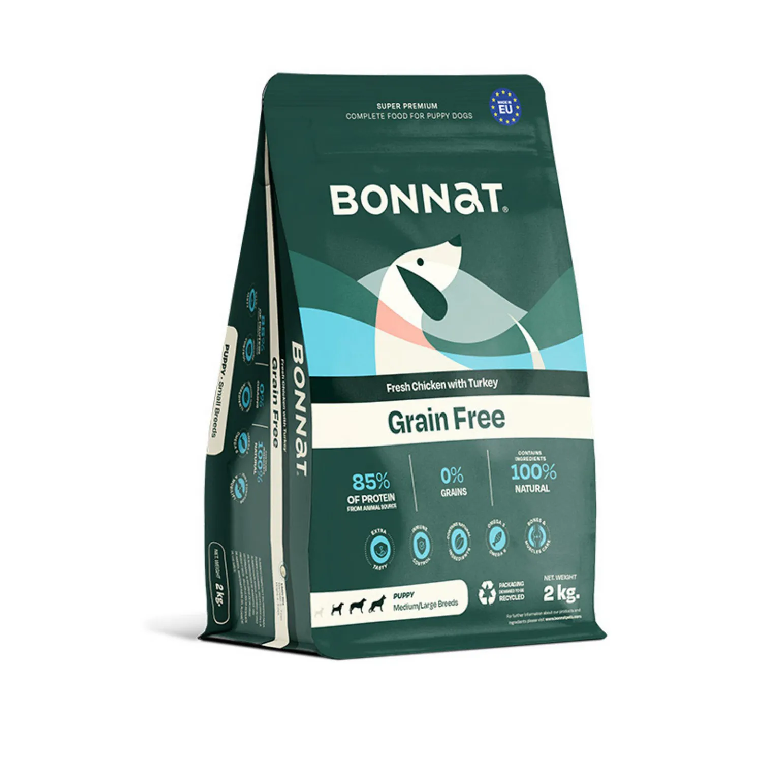 Comida Seca Para Perro Bonnat Grain Free Canine Puppy M/L Breeds 2 Kg