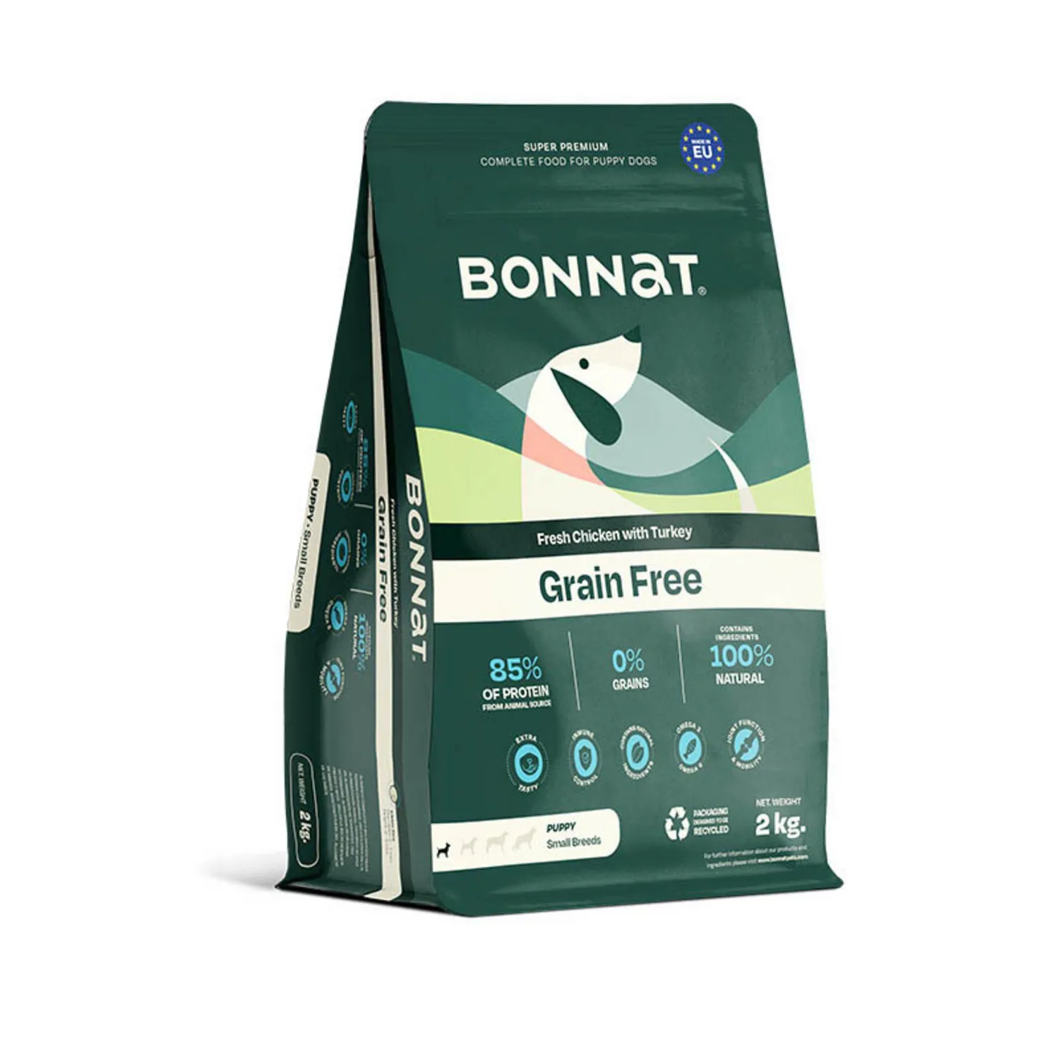 Comida Seca Para Perro Bonnat Grain Free Canine Puppy Small Breeds 2 Kg