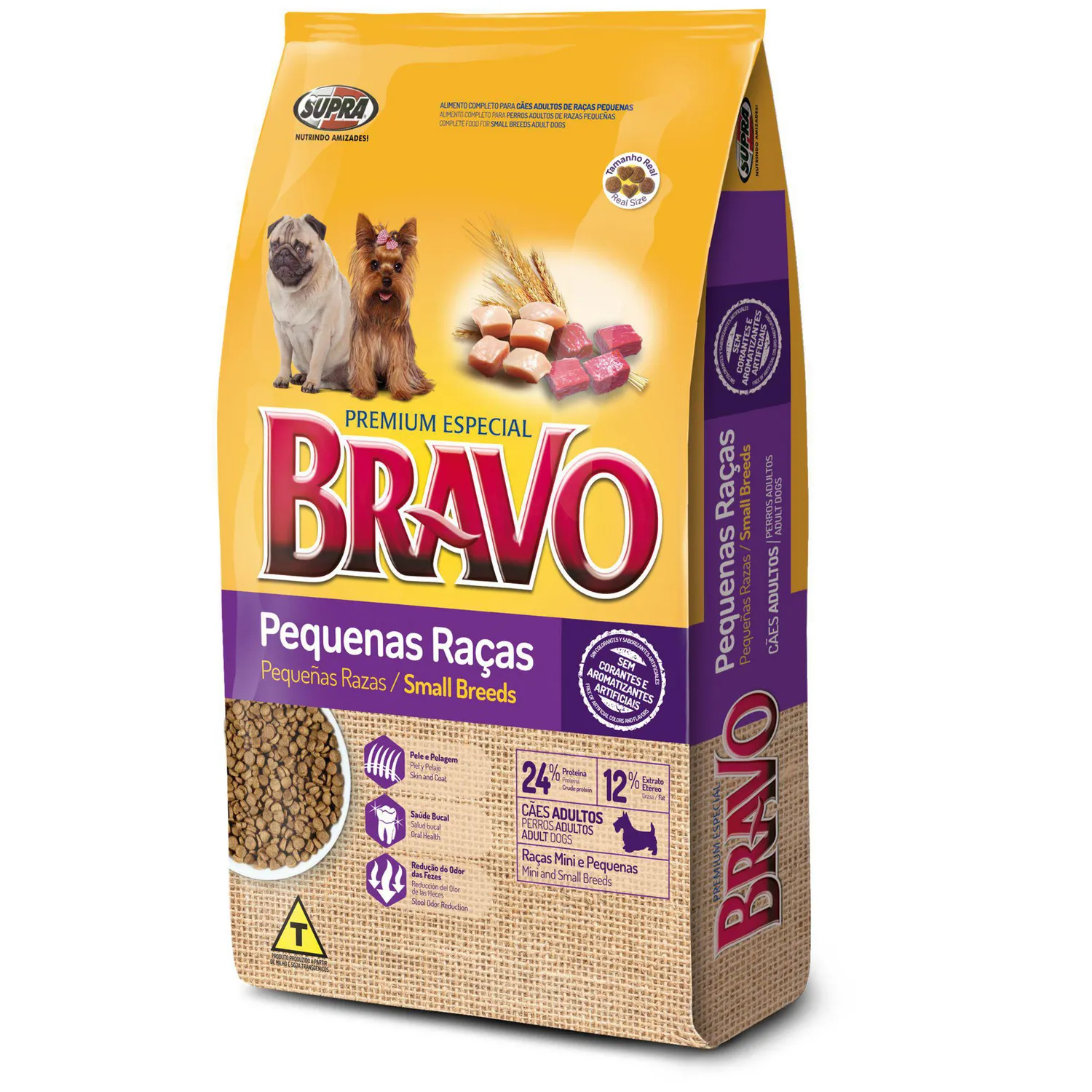 Comida Seca Para Perro Bravo Pequeñas Razas Sc X 10.1kg