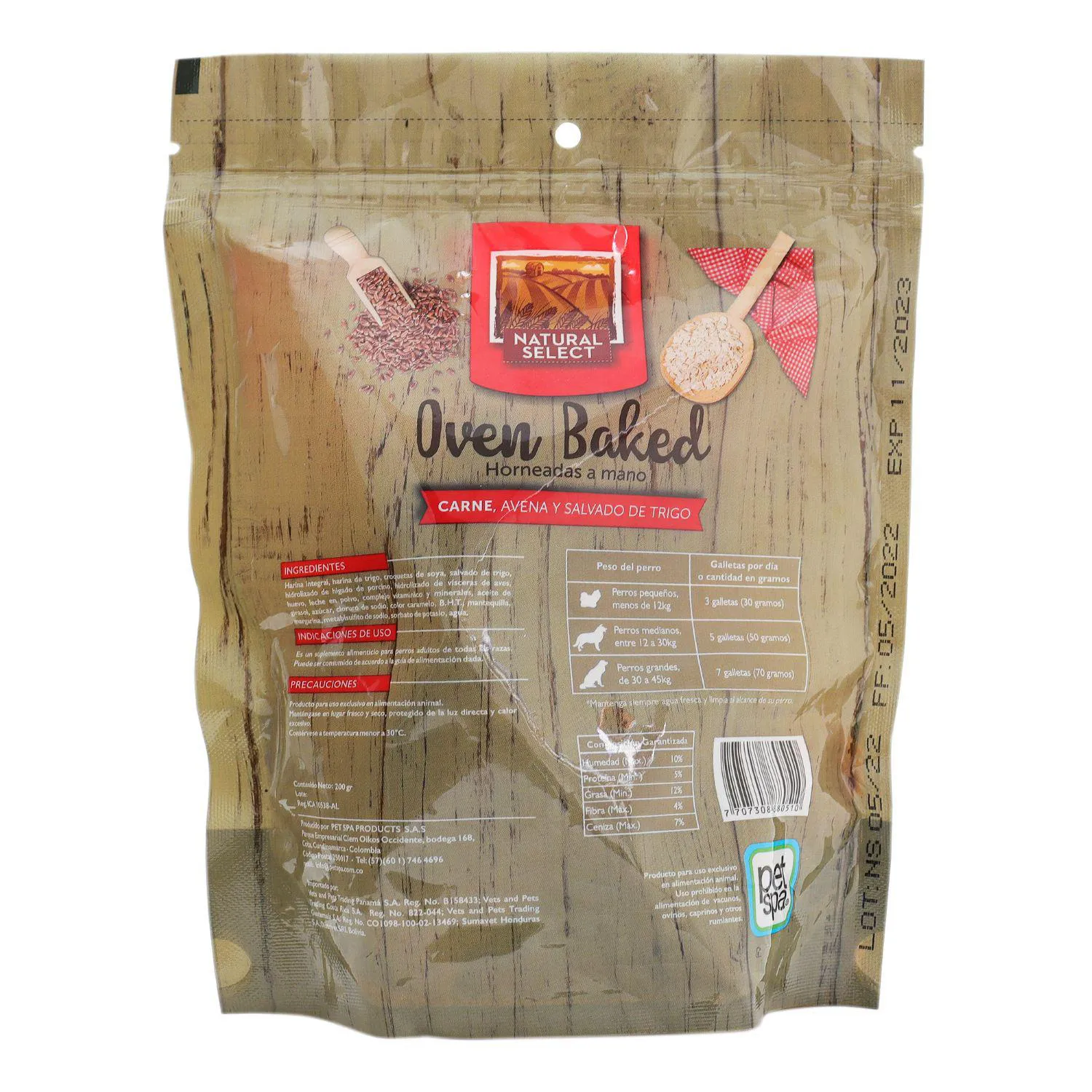Snack Natural Select Dog Biscuit Maxi x 200 Gr