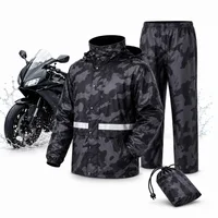 Impermeable Moto Camuflado Sudadera Reflectivo Conjunto