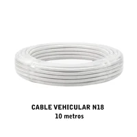 Cable Vehicular Awm Flexible N18 105°c Rollo 10 Metros