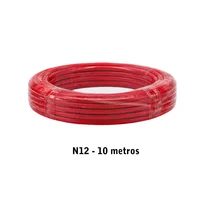 Cable N12 Rojo Rollo x 10 Metros