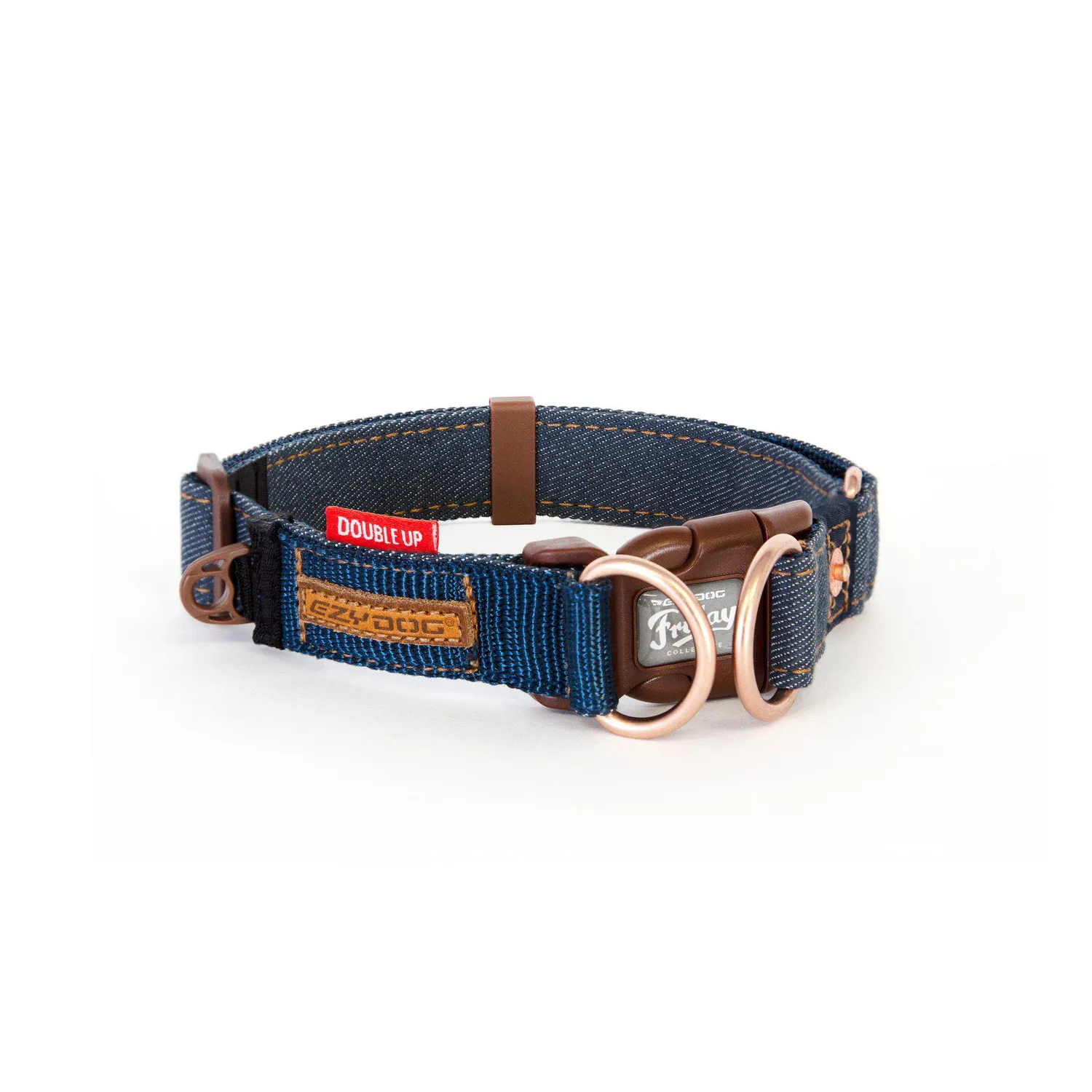 Collar para Perro Double Up Talla M Denim