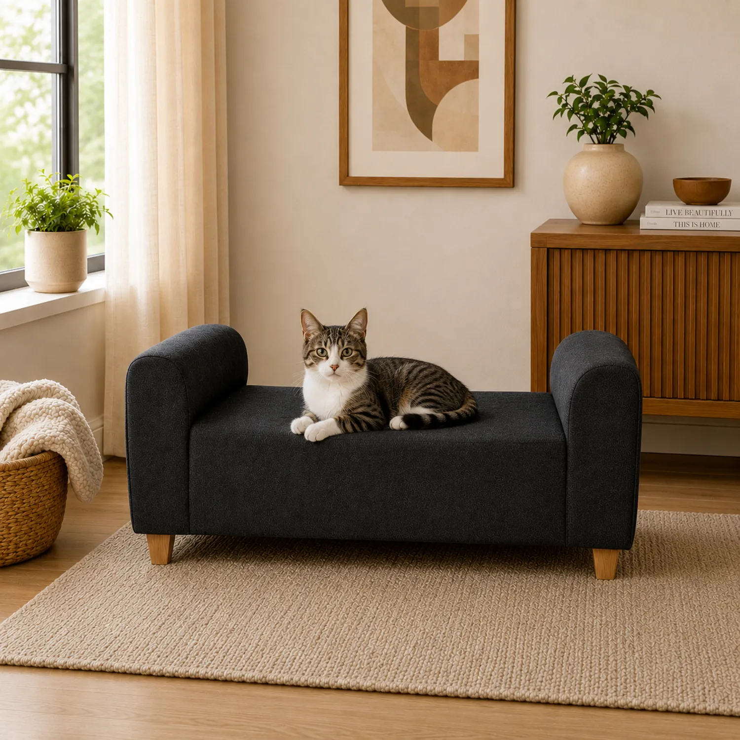 Sofá Pet Hasta 30kg- 30x70x42cm Gris