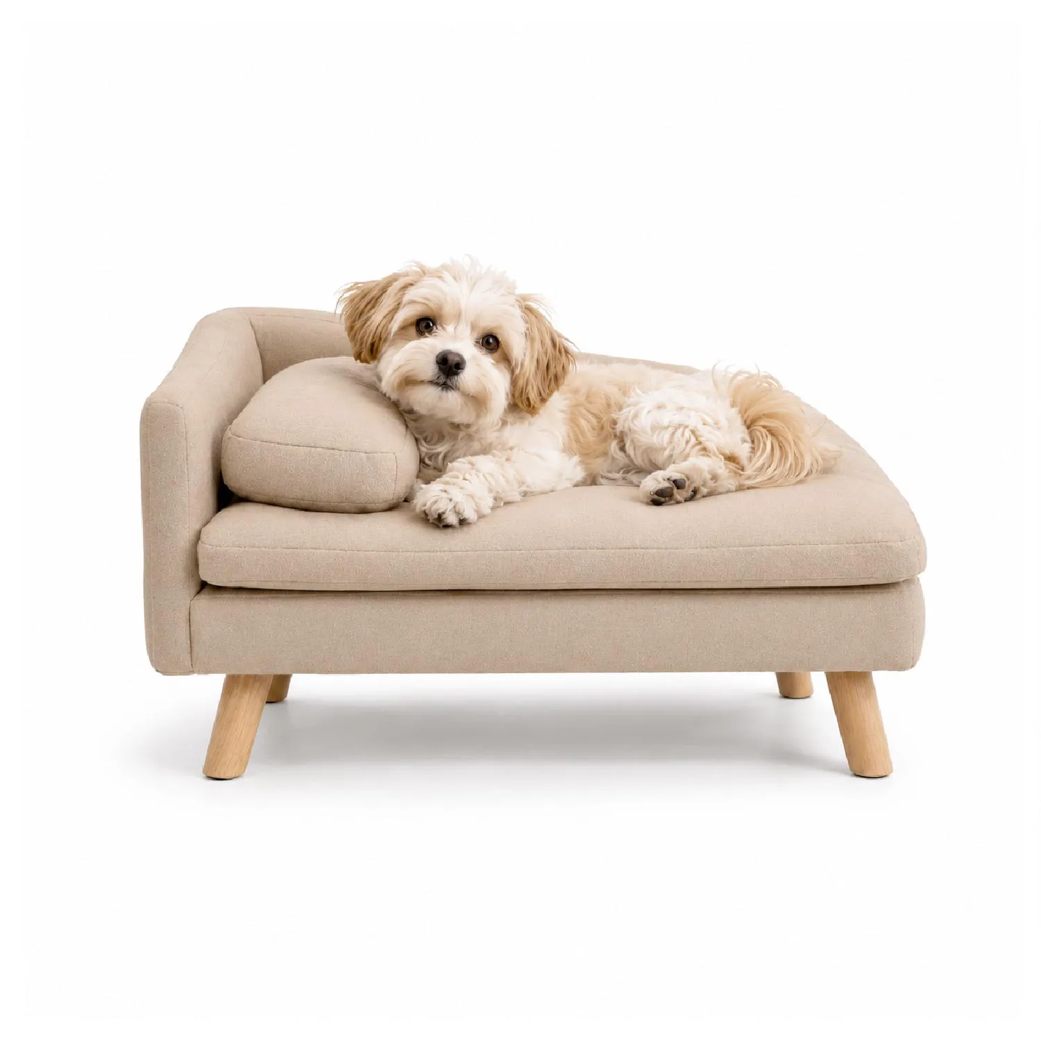 Sofá Social Pet Hasta 15kg 40x70x40cm Beige 3