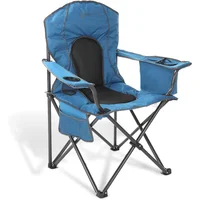 Silla Plegable de Camping Acero con Refrigerador y Portavasos Portátil Arrowhead