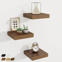 Repisa flotante de madera rústico 39,6 x 29,5 x 3,8 cm Fun Memories juego de 3
