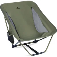 Silla Plegable de Camping Aluminio Ultraligera Baja Compacta Portátil iClimb