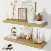 Repisa flotante de tablero de madera certificada roble 81,3 x 20,3 x 2,8 cm Fun Memories