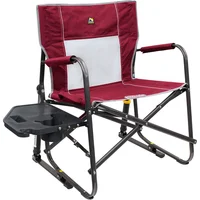 Silla Camping Mecedora Acero Plegable con Mesa Portavasos GCI Outdoor