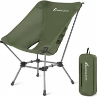 Silla Camping Aluminio Plegable Compacta Ultraligera Respaldo Alto Moon Lence