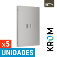 Toma Telefono RJ11 Color Silver Serie Bety Krom Set X 5 Unidades