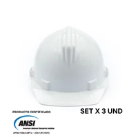 Casco Dielectrico Stone Tipo 1 Ratchet Blanco Certificado Set X 3 Unidades